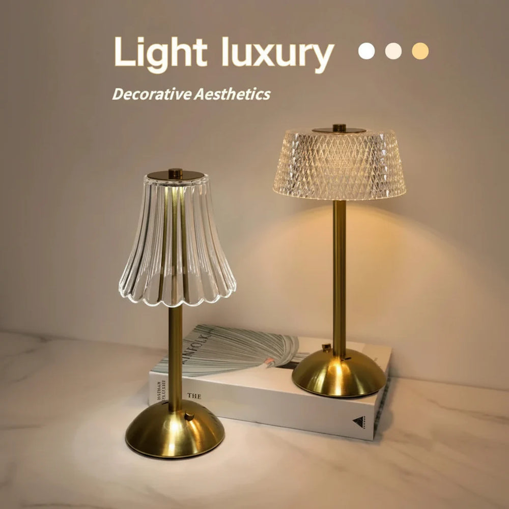 USB Charging Touch Diamond Table Lamp - Each Cosmia.pk
