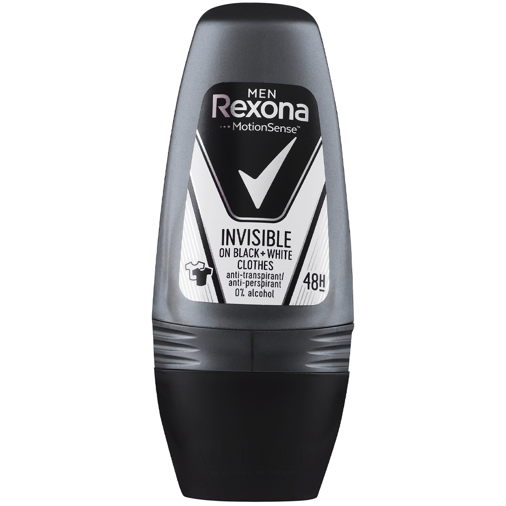 Rexona Men Invisible Black+white Roll On 48h 50ml REXONA