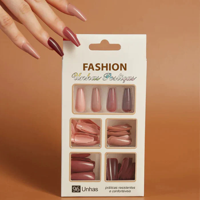 96 PCS Fashion Artificial Nails Cosmia.pk
