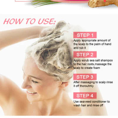 Guanjing Sea Salt Hair Loss Treatment Shampoo - 200gm Guanjing