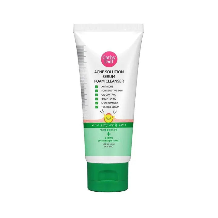 Cathy Doll Acne Solution Serum Foam Cleanser 100ml Cathy Doll