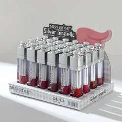 Miss Rose Silver Angelic Matte Lip Gloss - 24Pcs Miss Rose
