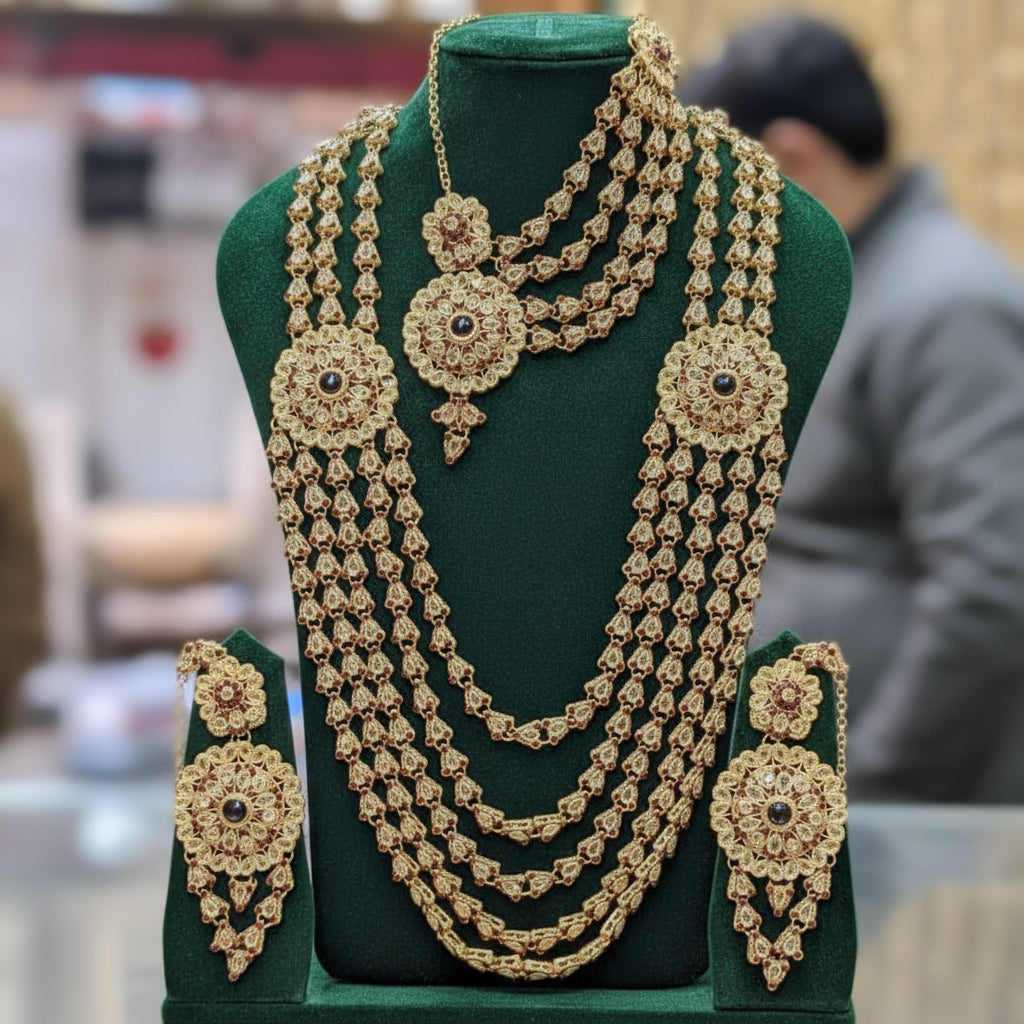 Bridal Mala Mahta Patti Earning Set Cosmia