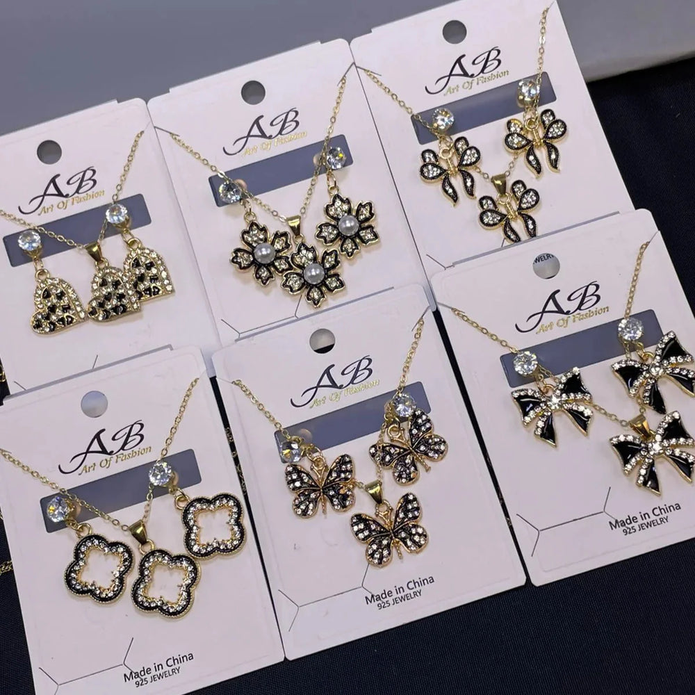 Women’s Necklace & Earrings Set – Each Cosmia
