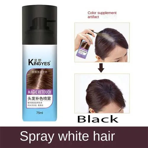 Kingyes Magic Retouch Instant Root Concealer Light Brown Spray 75ml Kingyes