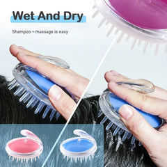 Silicone Shampoo Hair Wash Brush Hair scalp Massage Brush Cosmia.pk