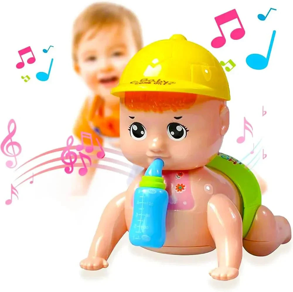 Musical Baby Crawling Toy for Kids with 3D Lights & Music – Multicolor Cosmia.pk