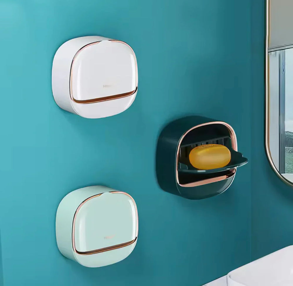 Wall Mounted Soap Holder With Flip Cover Cosmia.pk