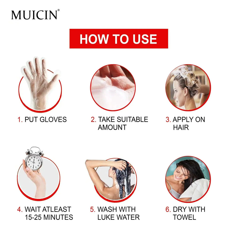 5 in 1 Muicins Ultimate Hair Color Shampoo 200ml Muicin