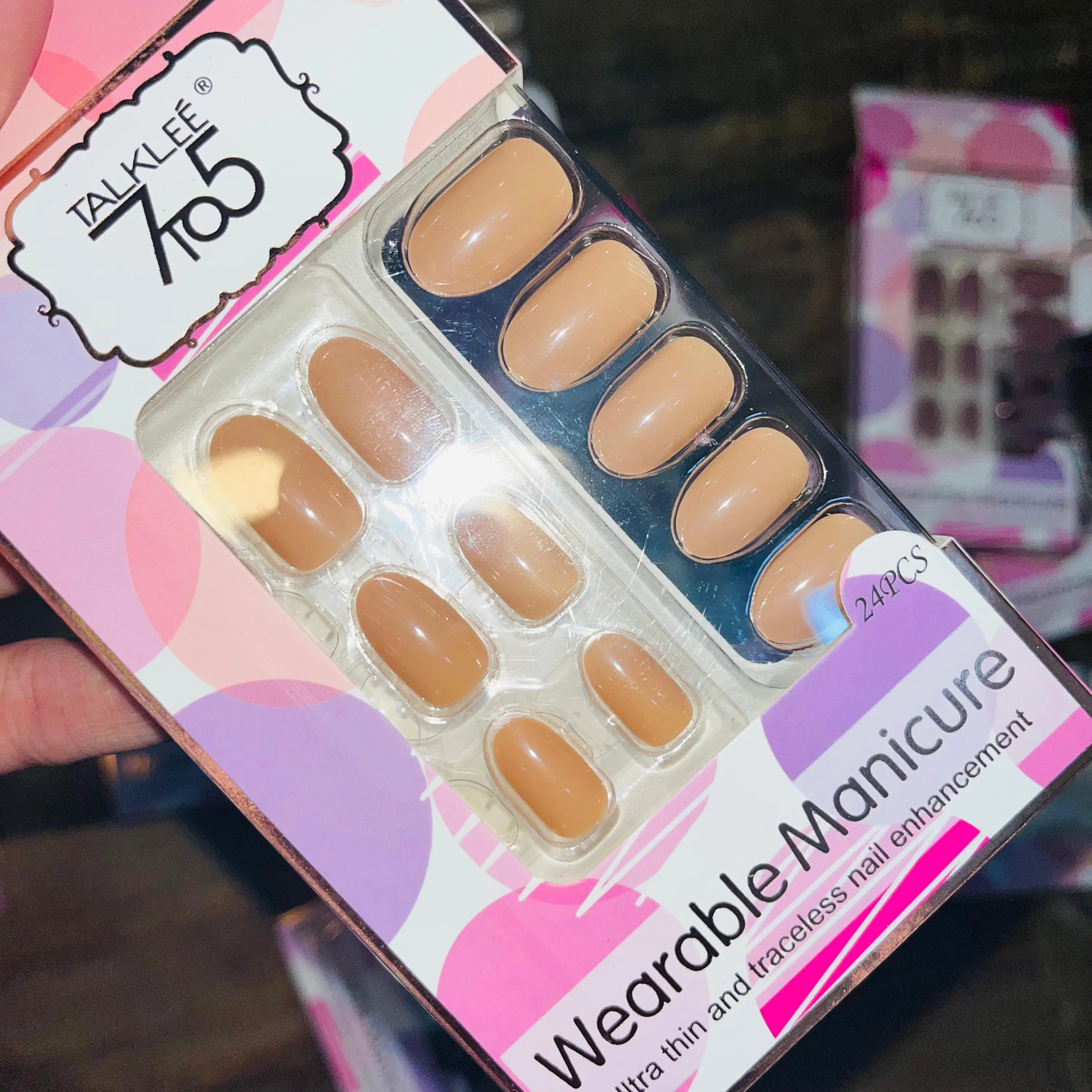 7To5 Talklee Wearable Artifical Nails With Free Stickers Talklee
