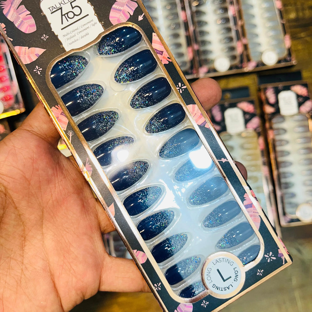 7To5 Talklee Shiny Artifical Nails With Free Stickers Talklee