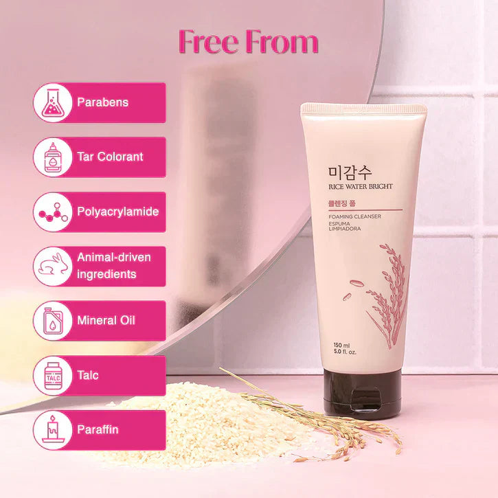 The Face Shop - Rice Water Bright Cleansing Foam 150ml The Face Shop