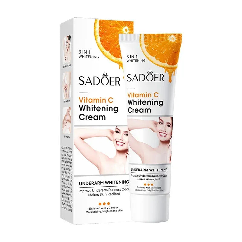 SADOER 3 IN 1 Vitamin C Underarm & Private Parts Whitening Cream Sadoer