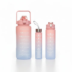 3-in-1 Fitness Water Bottle Set – Hydrate, Shake & Carry Cosmia.pk