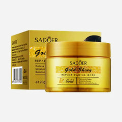 SADOER Gold Shiny Moisturizing Soothing Oil Control Refreshing Facial Mask - 120g Sadoer