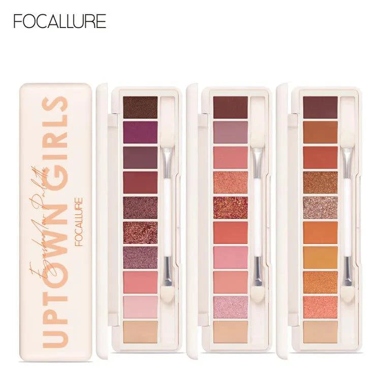 10 Colors Focallure Uptown Girls Eyeshadow Palette Focallure