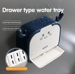 Cartoon Wall Mounted Soap Holder with Drain Drawer Cosmia.pk