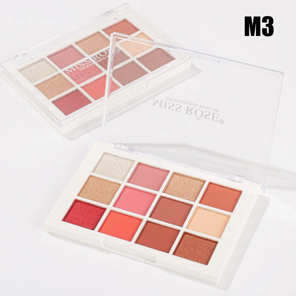Miss Rose Eyeshadow Palette - 12 Colors Miss Rose