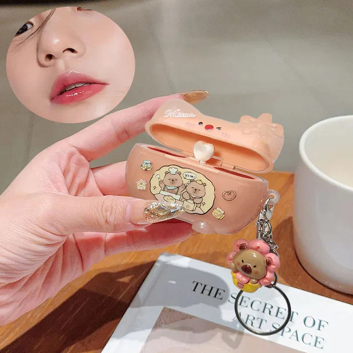 MLUNDO 1PCS Earphone shaped The unique design lip gloss Mlundo