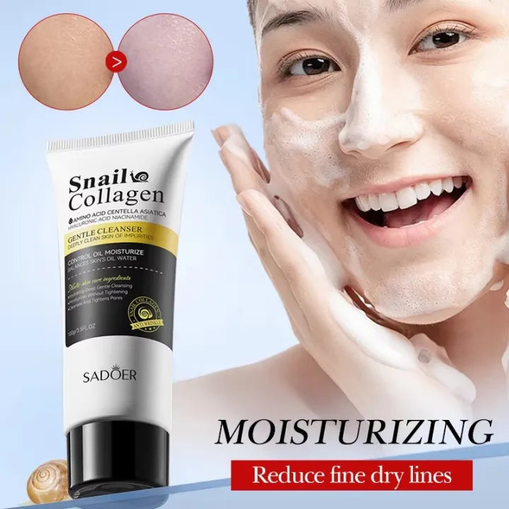 Sadoer Snail Collagen Amino Acid Facial Claenaser 100g Sadoer