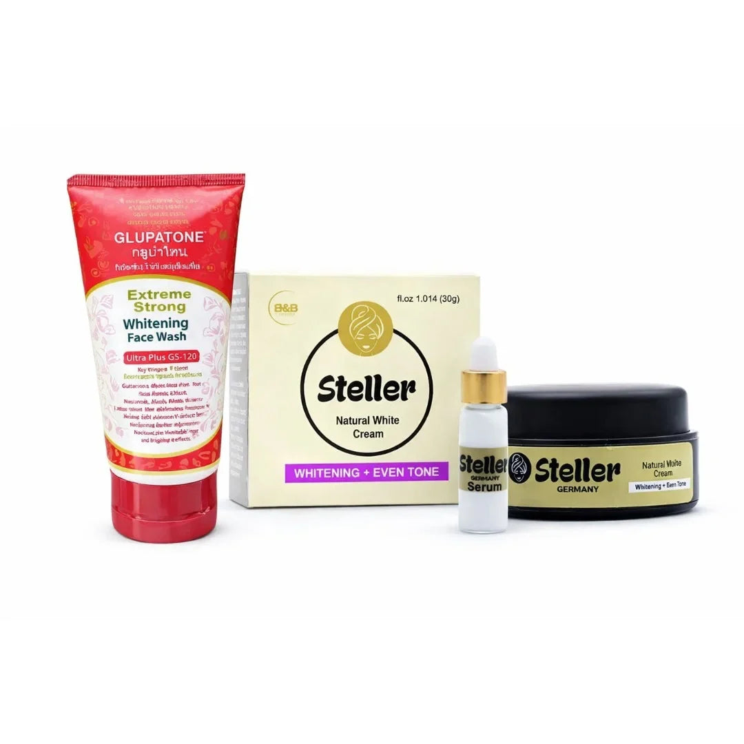 Deal (Steller Natural Whitening Cream + Glupatone Brightening Face Cosmia.pk