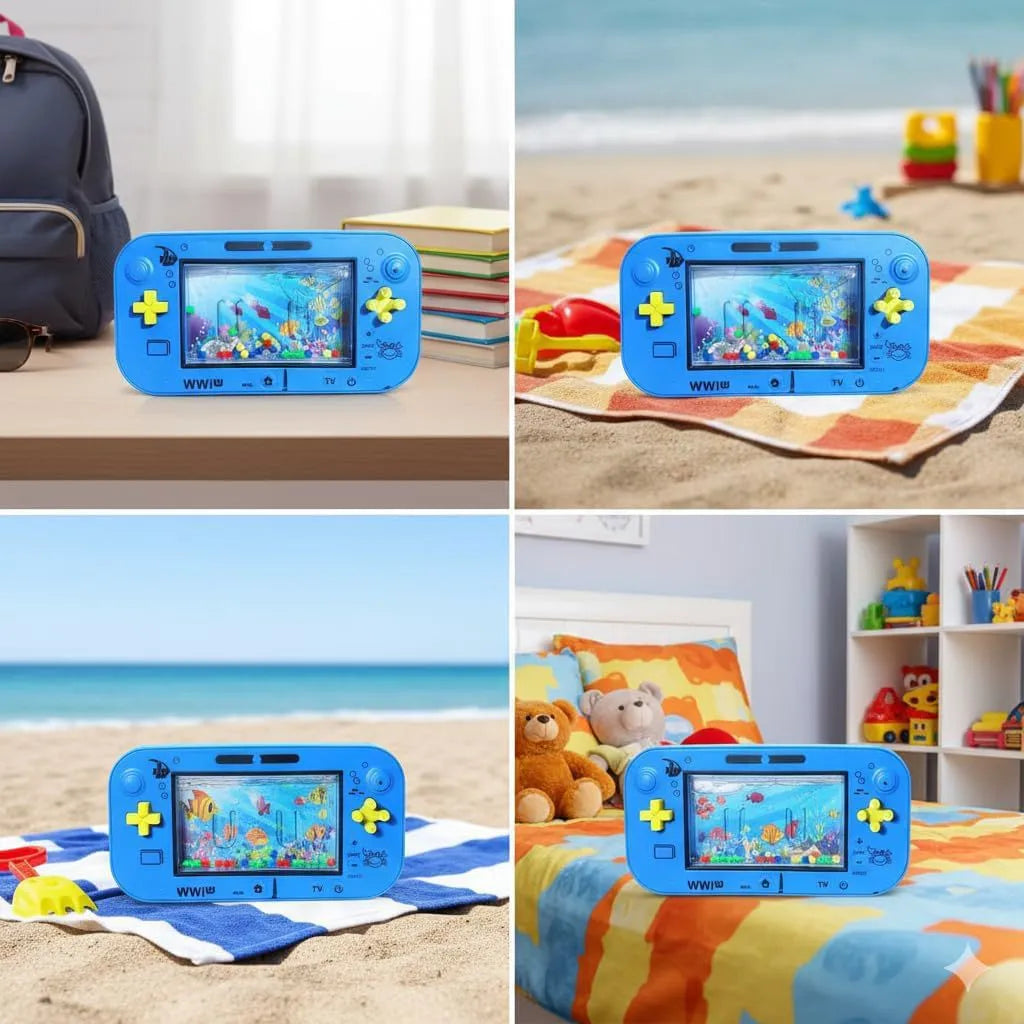 Portable Water Game Console, Handheld Fish Theme Gaming Device Cosmia.pk