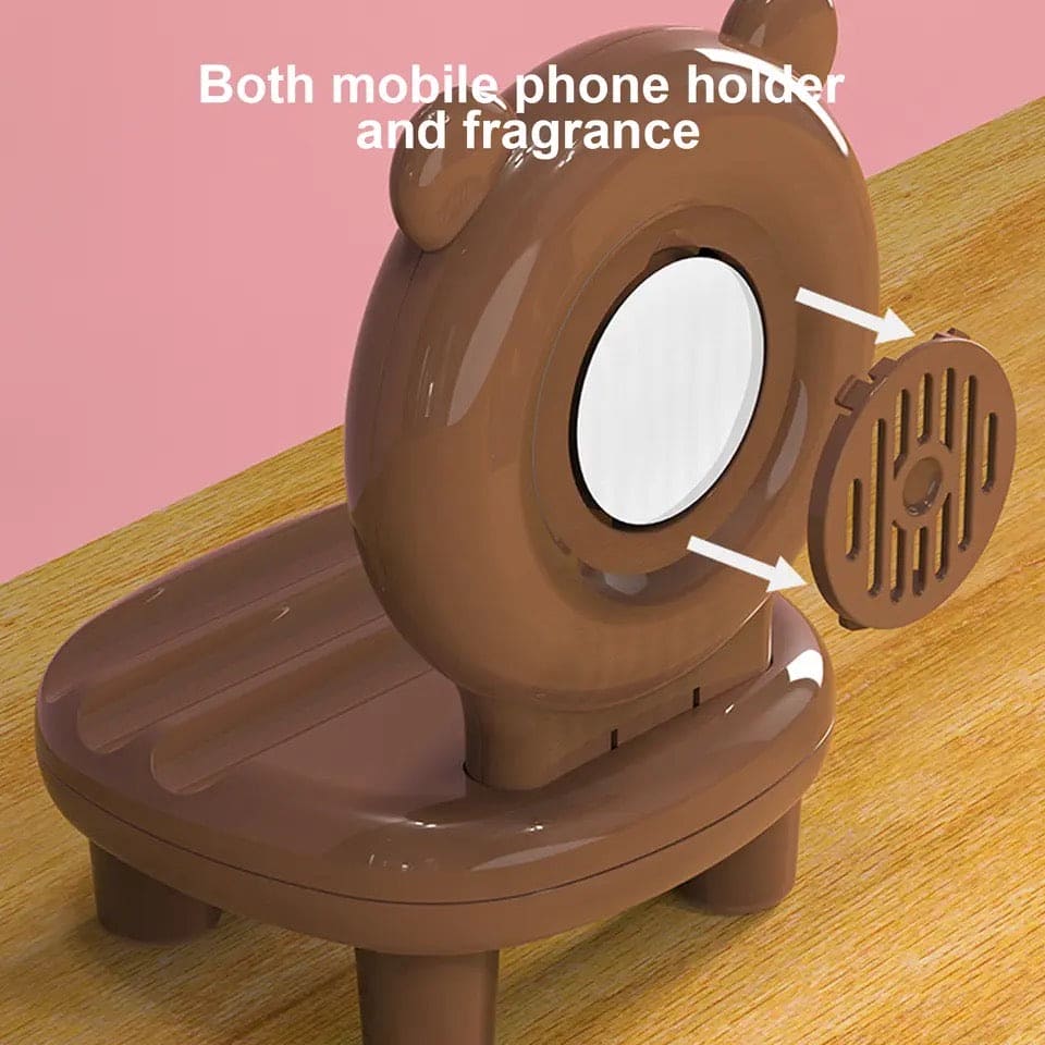 Cute Mobile Phone Chair Table Stand with Mirror Cosmia.pk