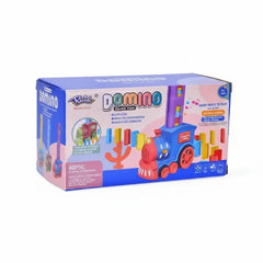 Domino Train Toy Sound Automatic Domino Train Set - 60 Piece Cosmia.pk