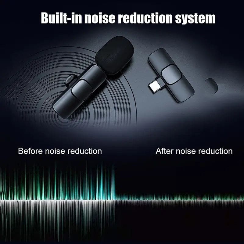 Portable Wireless Mic - Wireless Lavalier Microphone Cosmia.pk