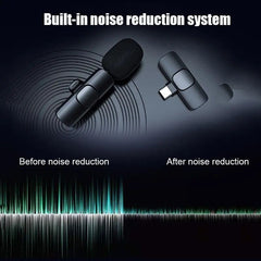 Portable Wireless Mic - Wireless Lavalier Microphone Cosmia.pk