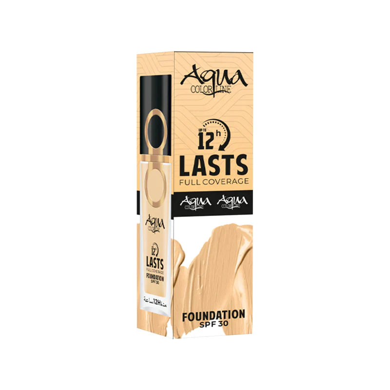 Aqua Color 24H Last Full Coverage Foundation - 25ml Aqua Color Line