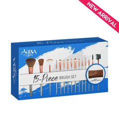 Aqua color line 15 pieces Brush Set. Aqua Color Line