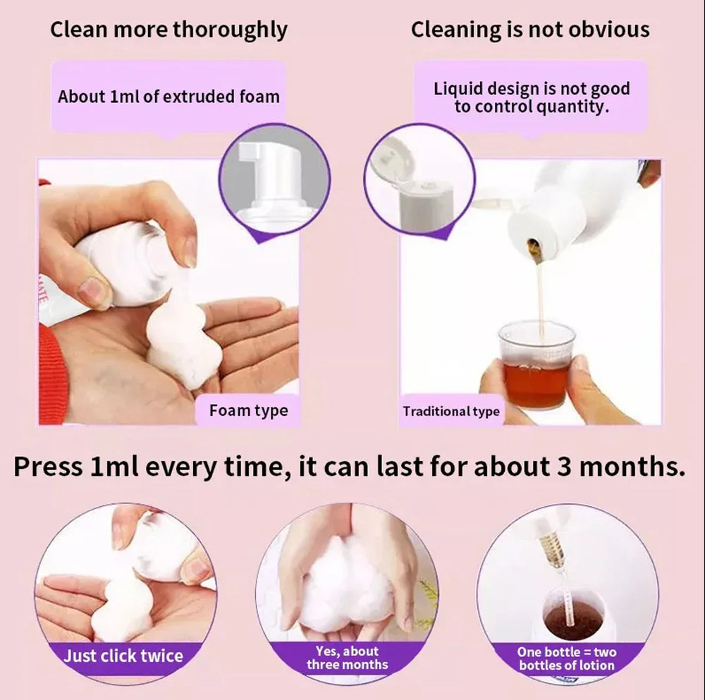 AICHUN BEAUTY Intimate Foam Wash For Women's Private Parts - 100ml Aichun Beauty