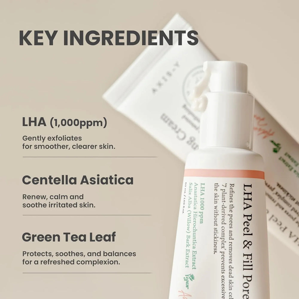 AXIS-Y LHA Peel & Fill Pore Balancing Cream - 50ml Axis-Y