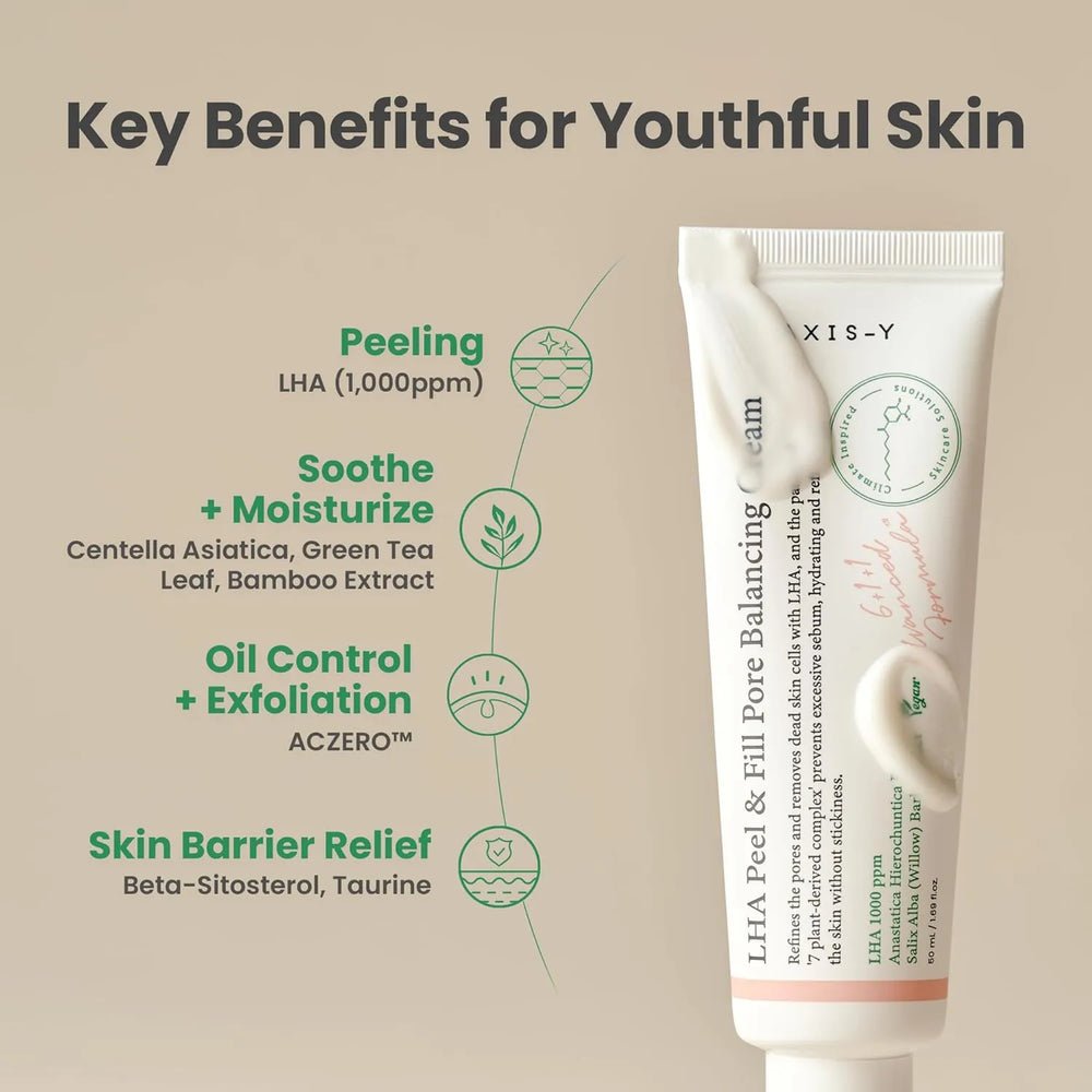 AXIS-Y LHA Peel & Fill Pore Balancing Cream - 50ml Axis-Y