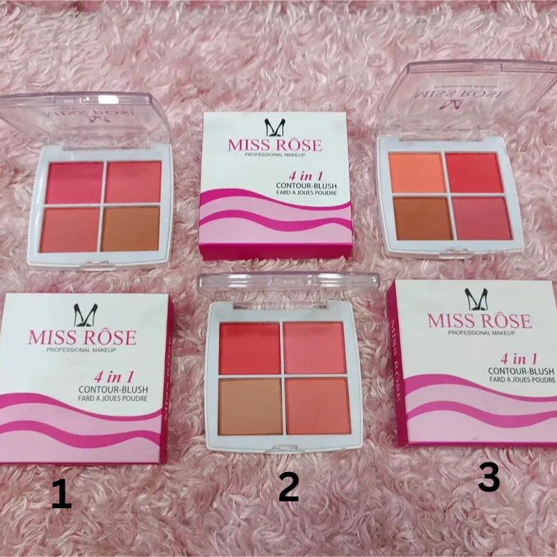 Miss Rose 4 in 1 Blush Palette Miss Rose