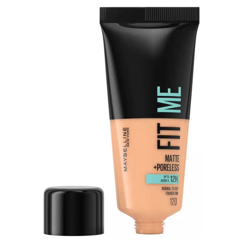 Original Maybelline Fit Me Foundation, Matte & Poreless, Full Coverage Blendable Normal to Oily Skin, 30ml Maybelline