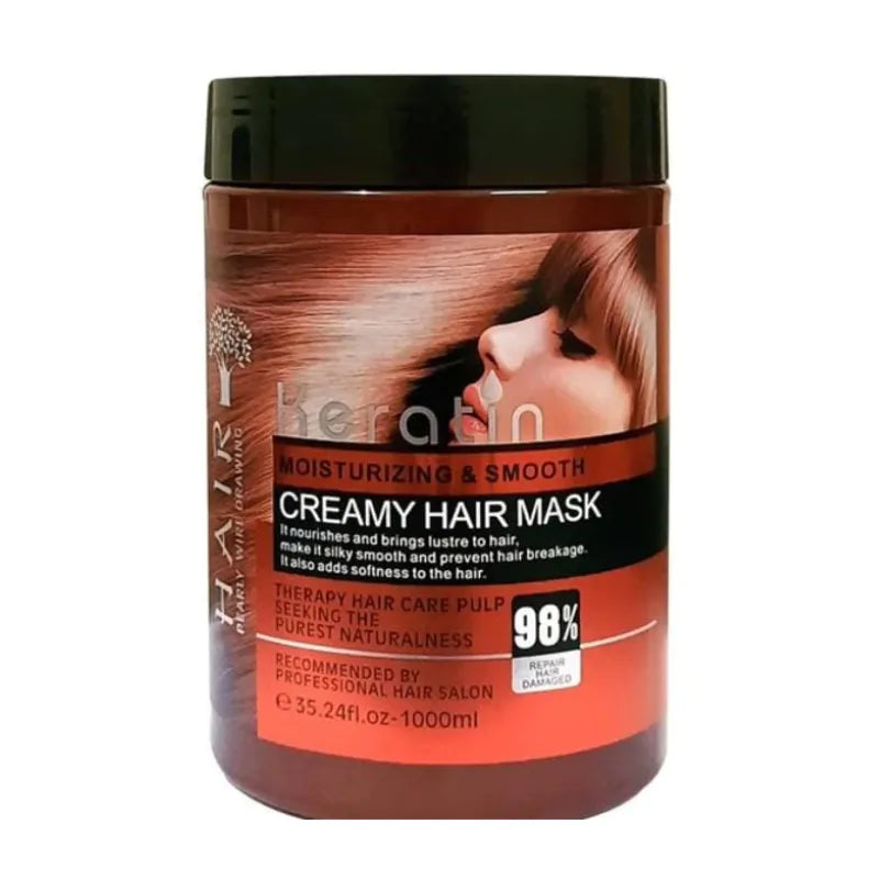 Keratin Moisturizing & Smooth Creamy Hair Mask Repair Hair Damage Keratin