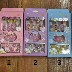 Cute Artifical Nails,2 bracelets & Hair rubber For Kids Cosmia.pk