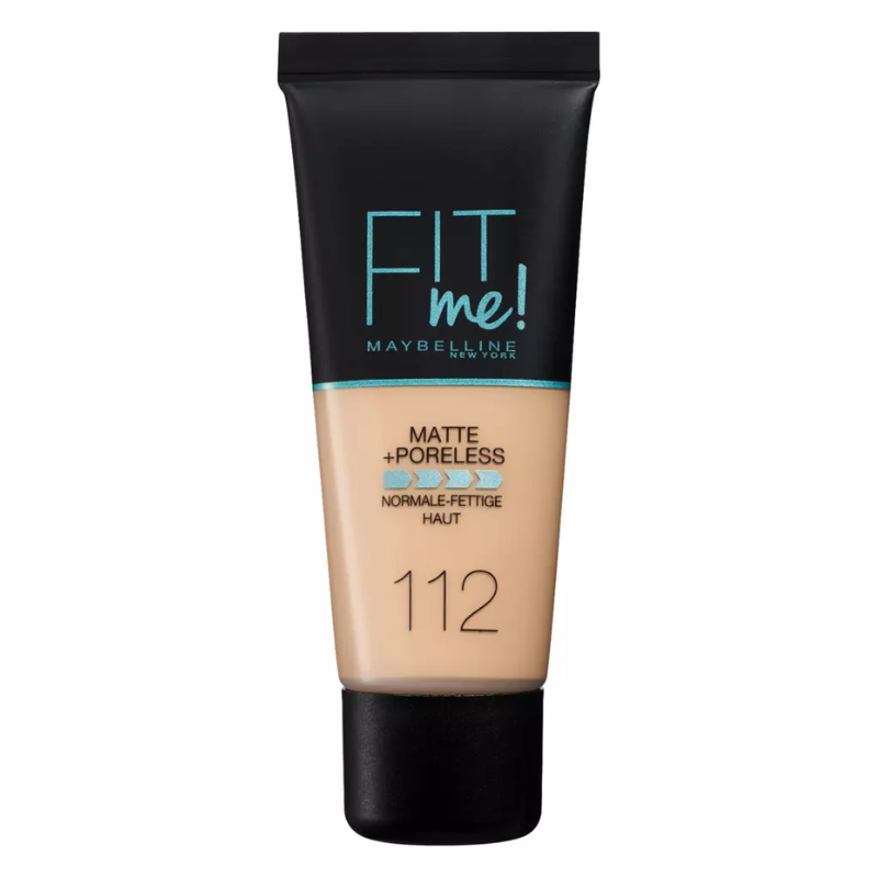Original Maybelline Fit Me Foundation, Matte & Poreless, Full Coverage Blendable Normal to Oily Skin, 30ml Maybelline