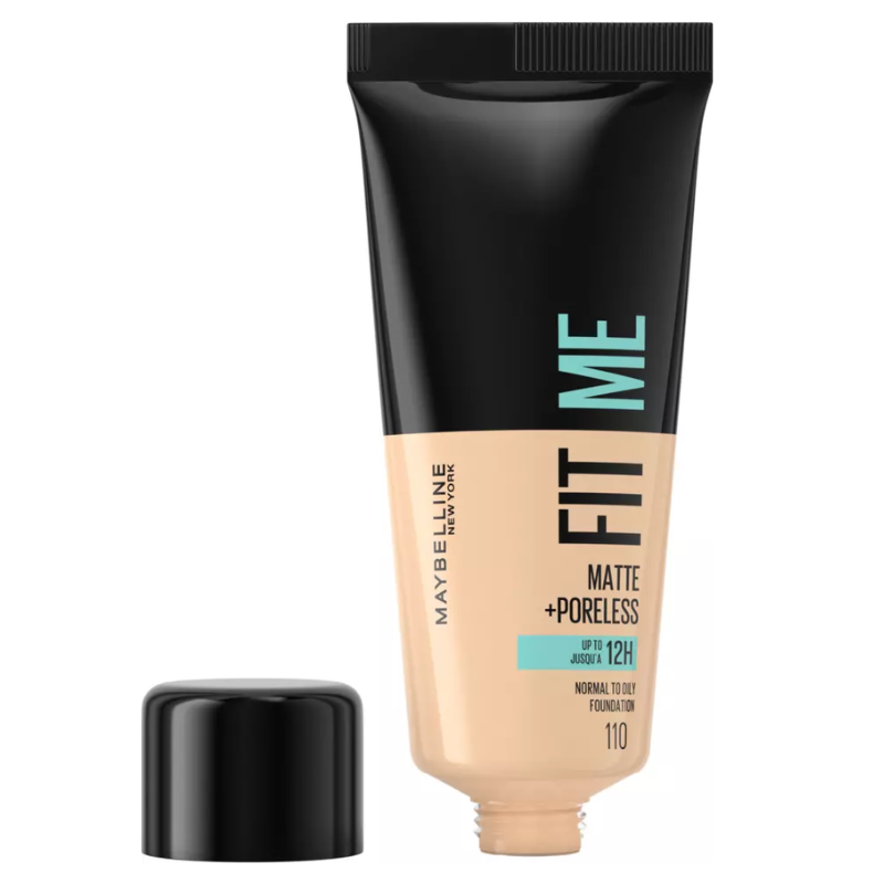 Original Maybelline Fit Me Foundation, Matte & Poreless, Full Coverage Blendable Normal to Oily Skin, 30ml Maybelline