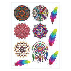 Multi Color Mehndi Stickers, Temporary Henna Tattoos Cosmia.pk