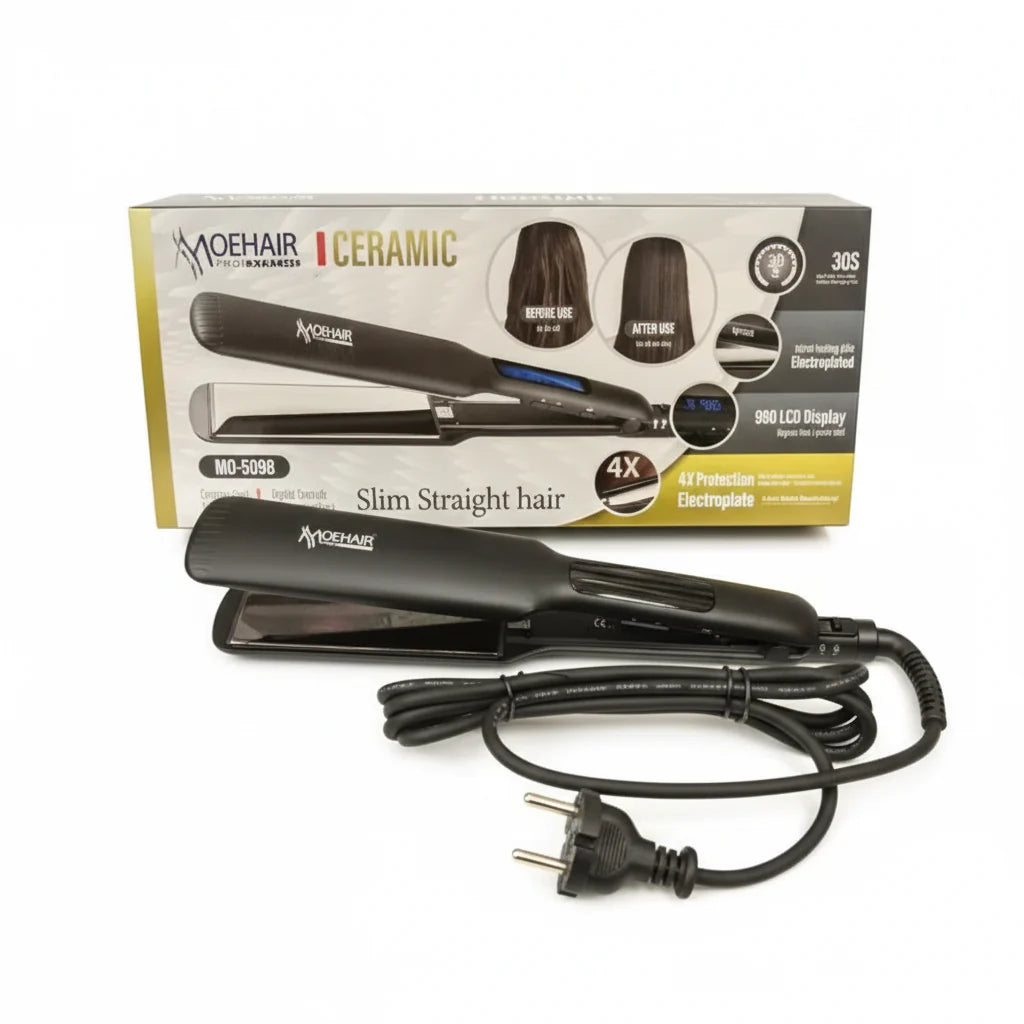 MoeHair Professional Ceramic Slim Hair Straightener MoeHair