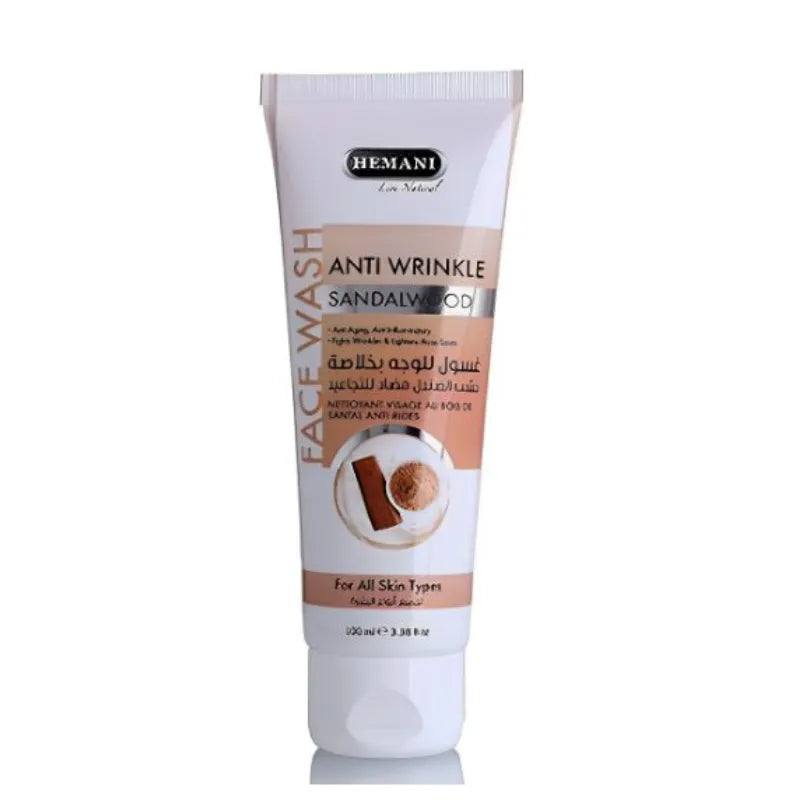 Hemani Anti Wrinkle Sandalwood Face Wash - 100ml Hemani