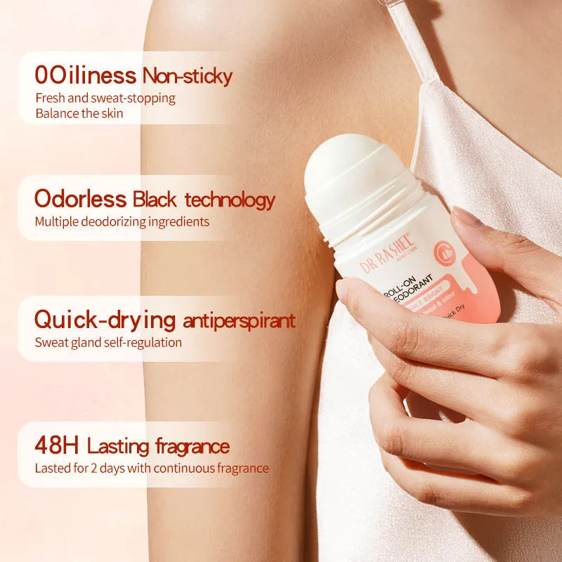Dr. Rashel Advance Bright Quick Dry Roll-On Deodorant 48H Protection - 50ml Dr. Rashel