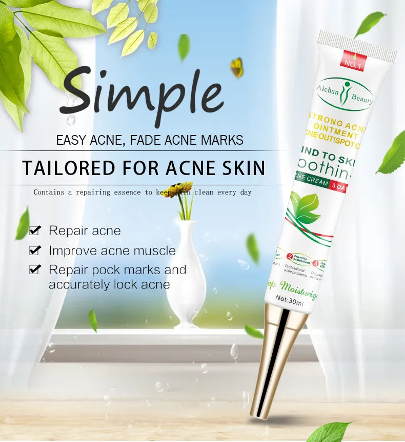 Aichun Beauty Face Repair Acne Pimple Remover Cream Anti Acne Aichun Beauty