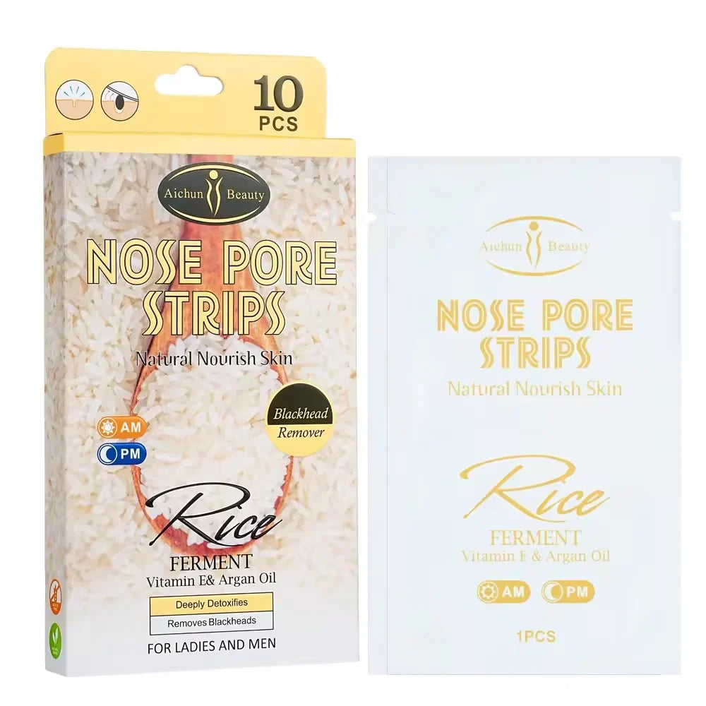 Aichun Beauty Rice Nose Pore Strips Pack of 10pcs Aichun Beauty