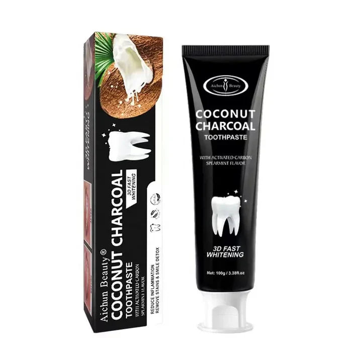 Aichun Beauty Teeth Coconut Black Bamboo Charcoal Toothpaste - 100g Aichun Beauty