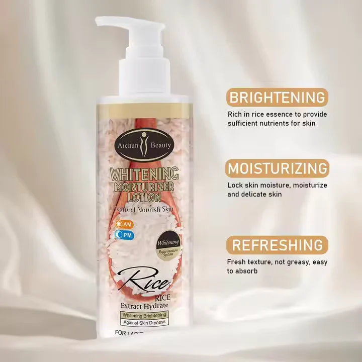 Aichun Beauty Natural Vegan Rice Moisturizing Lotion Aichun Beauty