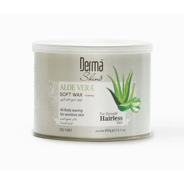erma Shine Brazilian Wax with Aloe Vera - 400g Derma Shine